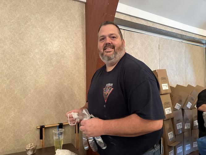 Travis Taylor, a new member of the Berlin Gorham Lions Club