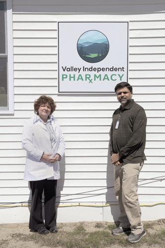 04-26-21 Pharmacy Janice and Sejal outside vertical