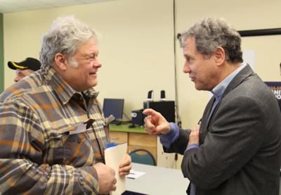 U.S. Senator Sherrod Brown stops