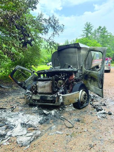 Eaatern Propane & Oil Truck cab fire