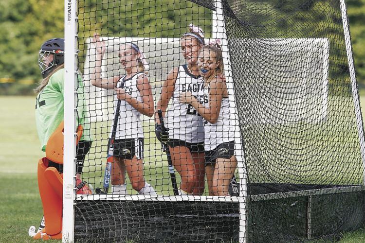 08-29-23 KHS FH - Cassidy Littlefield celebration in net