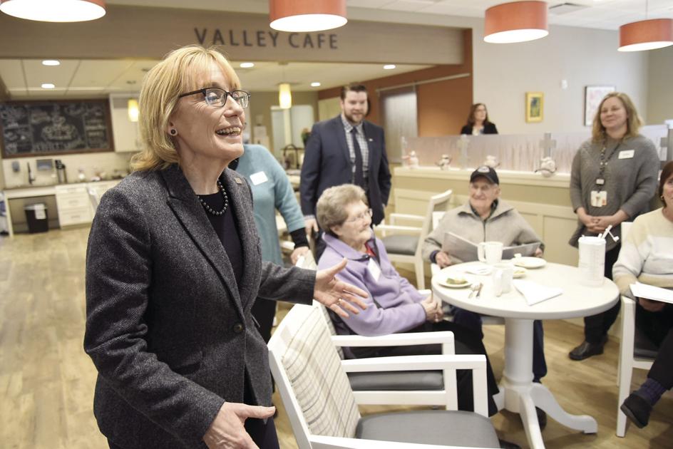 Hassan visits MWV Adult Day Center