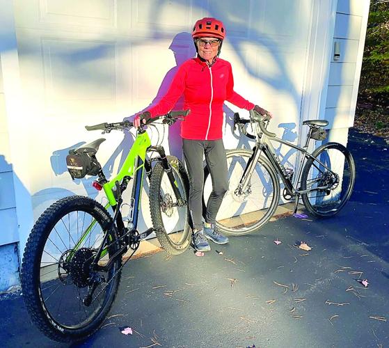 Wheel Family Fun - Sally McMurdo with two bikes 1
