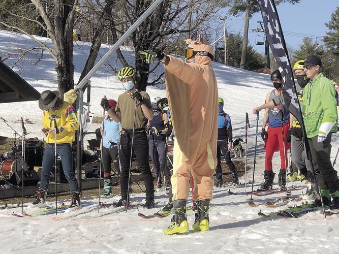 VV - Andrew Drummond in a flying squirrel outfit