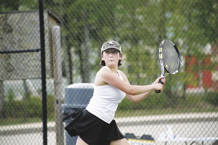 05-17-21 KHS tennis Ava swing tight