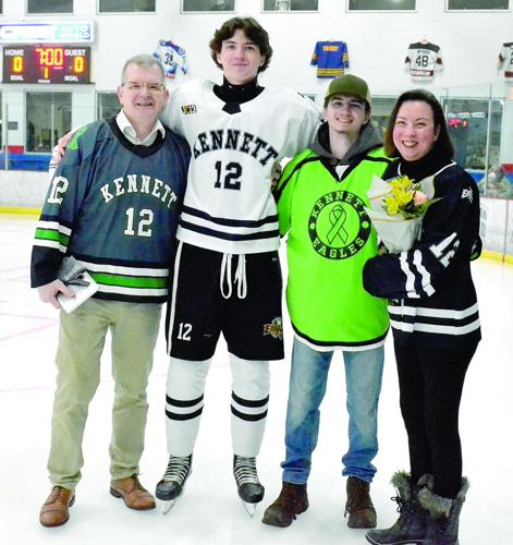 KHS Hockey - senior night - Spencer Glackin