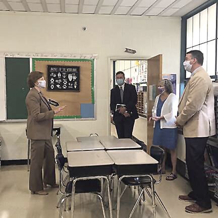 Jeanne Shaheen tours Rochester schools