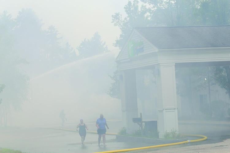 08-13-25 Holiday Inn-Brush Fire evacuating smoky