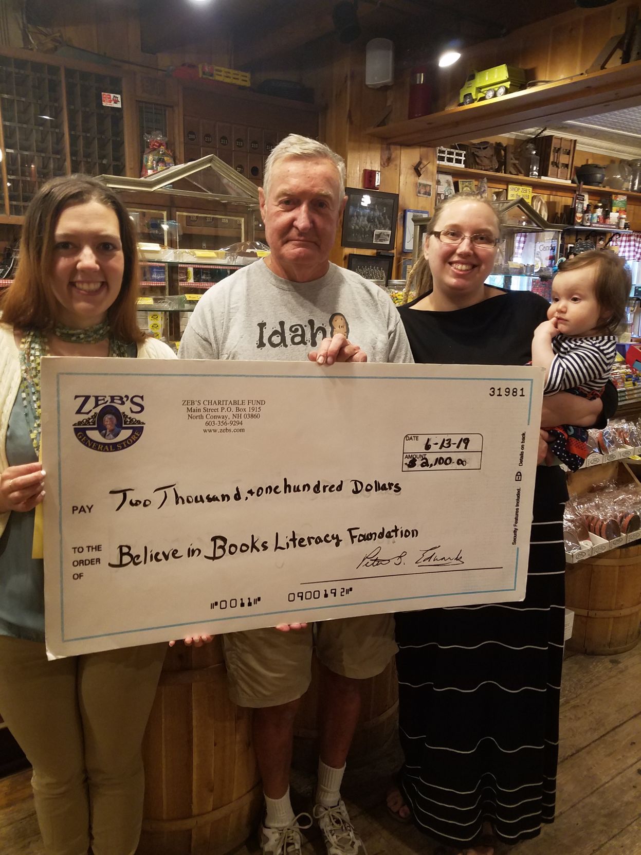 Peter Ewards with Believe in Books