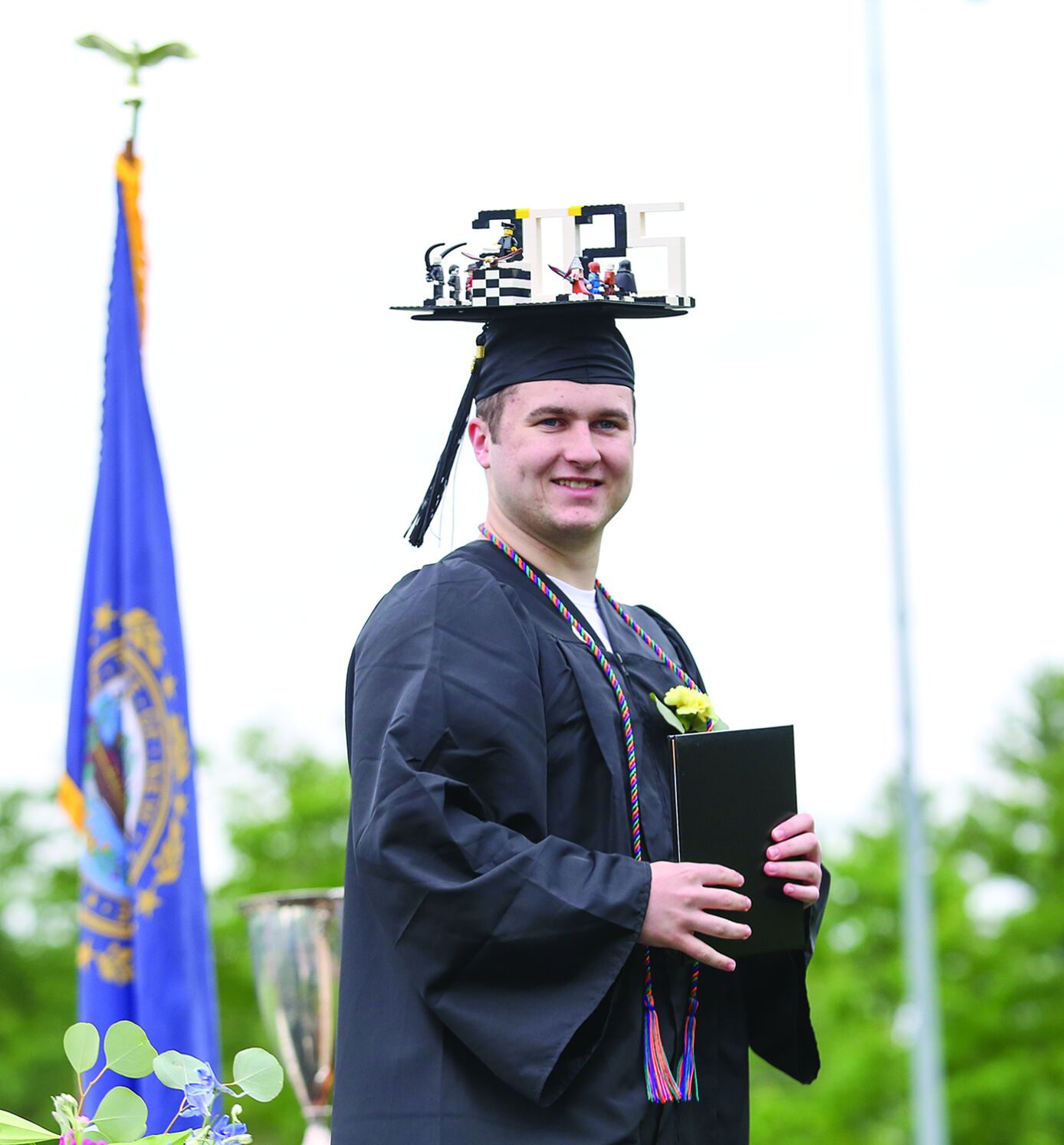 06-14-25 KHS Graduation diploma abbott lego cap