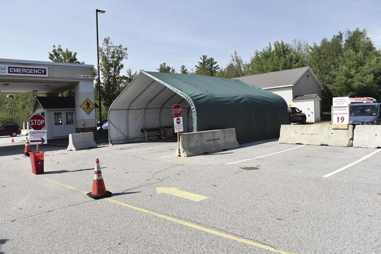Memorial Hospital testing drive thru