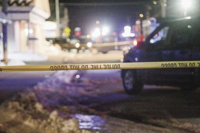 01-30-24 Fryeburg Incident group talking semi-wide