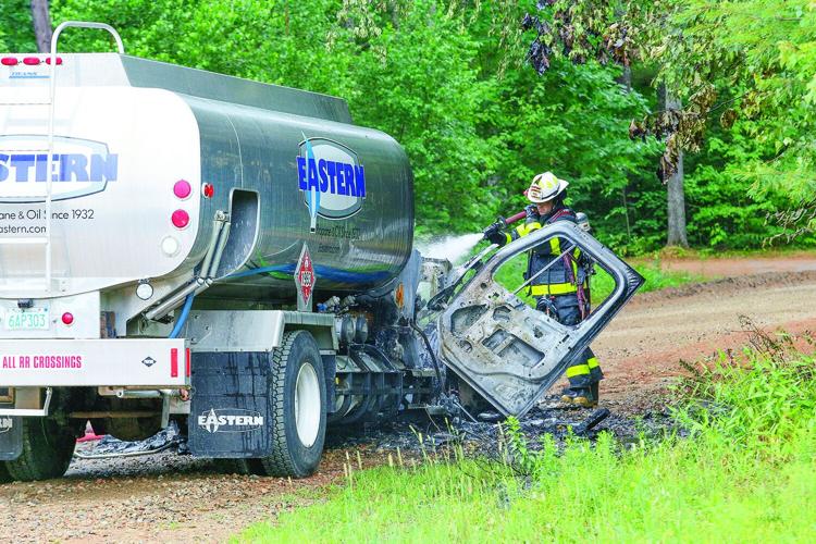 07-17-25 Bartlett Truck Fire angled hosing