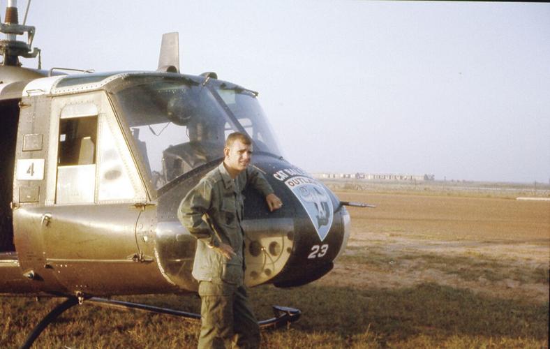 Dave Eastman with helicopter
