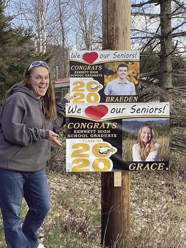 Graduation signs - Braeden Bailey and Grace Castonguay