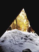 Snowshoeing to Big Rock Cave