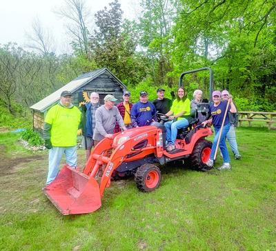 Rotary Club garden bed work