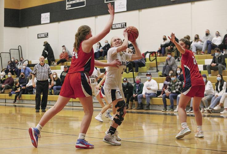 01-18-22 KHS WBB shot over defender habert