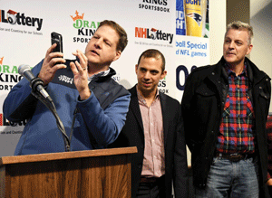 Governor places state's first legal sports wager
