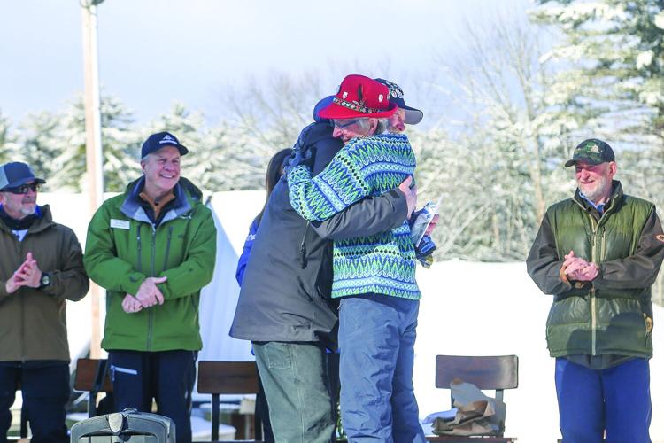 03-14-26 Schneider Cup opening grand marshal hug