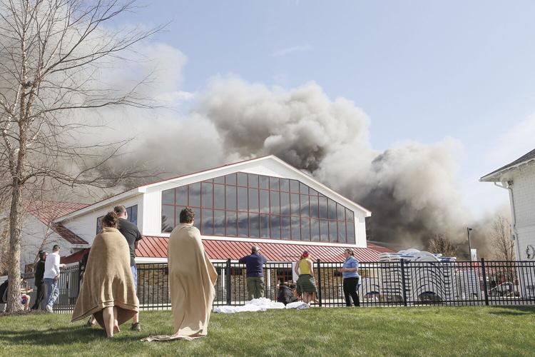 04-30-22 Red Jacket Fire smoke and people from back