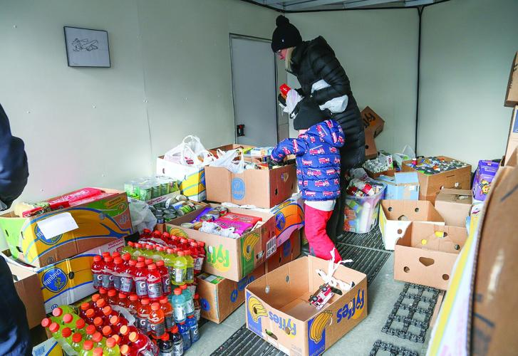 12-06-25 Conway PD Food Drive sorting 2