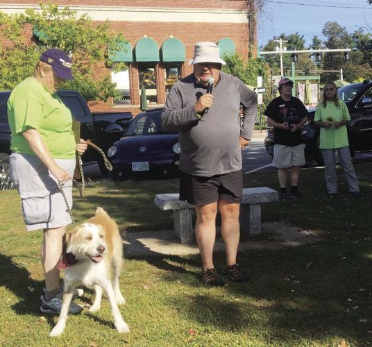 Tom Ryan speaking at Walk for the Animals
