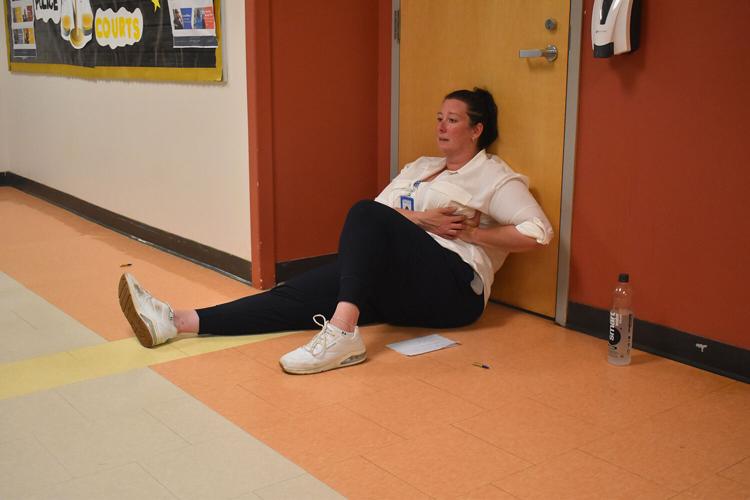 Active shooter drill Lindsay Richardson