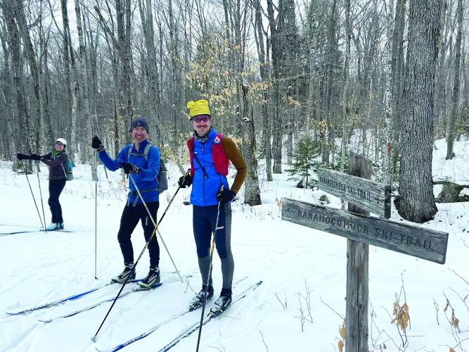 Nordic Tracks - end-of-the-season adventure ski - Upper Nanamocomuck Ski Trail junction