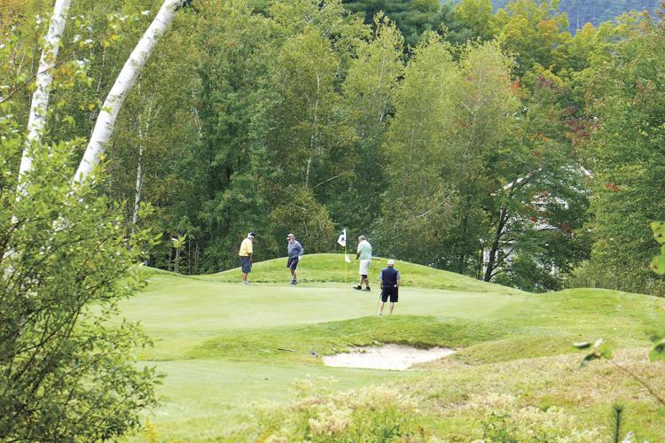 Golf Column - Province Lake - White Mountain Seniors - on the green