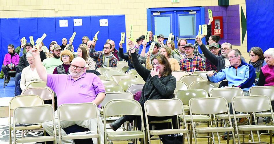 Bartlett School Meeting - Yes vote on health insurance