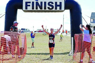 Ginger Howell-wins Sea to Summit Triathlon