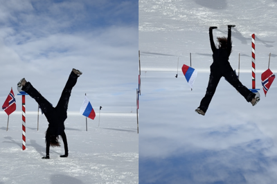 At the South Pole, which way is up? Abigail Bishop
