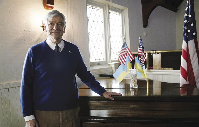 04-06-22 Brown Church flags with rev