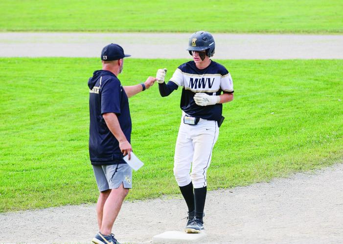 06-26-25 U14 BB vs Plymouth demartino fist bump mcallister