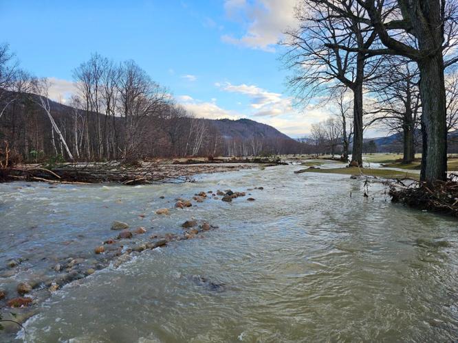 Extensive flooding on the Androscoggin Valley Country Club golf course