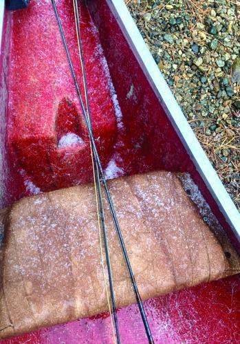 North Country Angler - Snow in the canoe