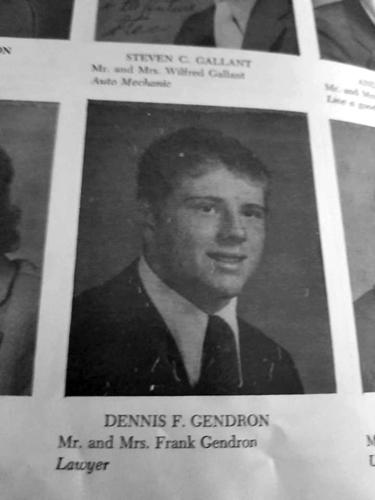 Red Gendron high school yearbook