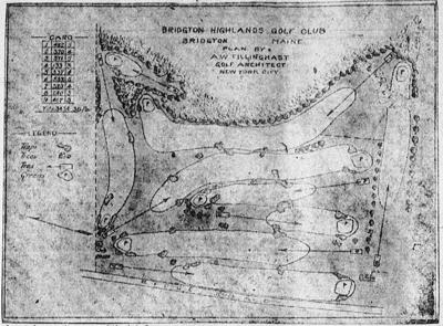 EP w40 ye olden times Original Plan of Bridgton Highlands Golf Course, from the Portland_Press_Herald_1925_08_02_12.tif