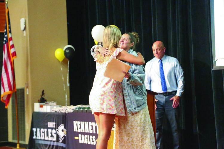 06-08-26 KHS Sports Awards bgk girls hockey hug