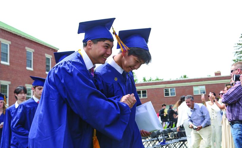 05-23-26 Fryeburg Graduation recessional handshake