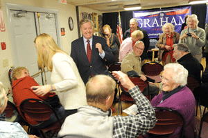 Graham speaks his mind at Gibson Center