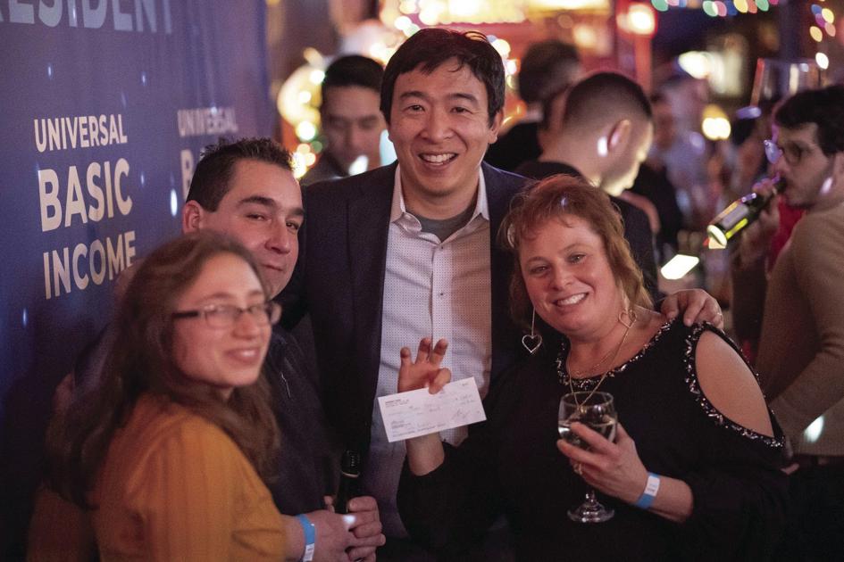 Presidential candidate Yang follows through on $12,000 promise