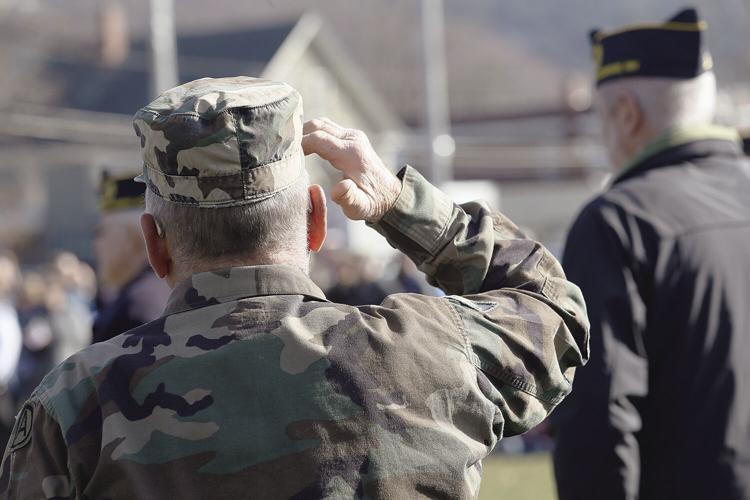 11-13-21 Veterans Day salute from behind