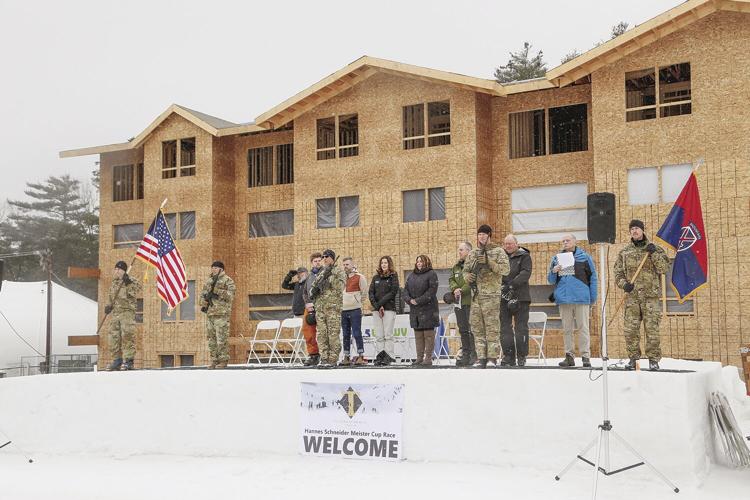 03-09-24 HS Cup Ceremony color guard on stage