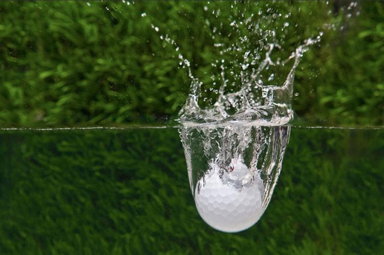 Golf Column - ball going under water