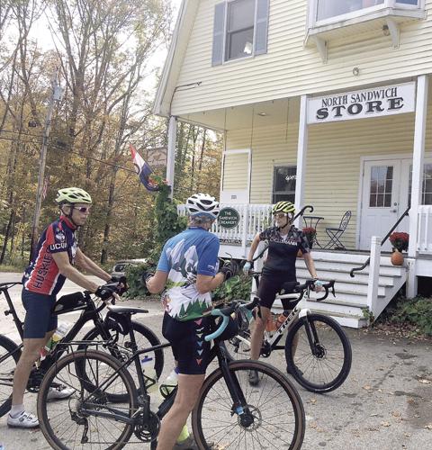 Wheel Fun - Riders stop at North Sandwich Store