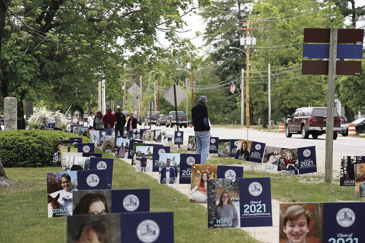05-28-21 Fryeburg Seniors Parade senior signs