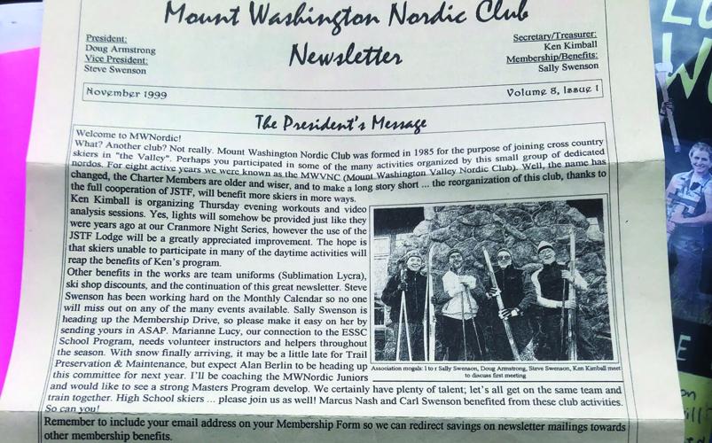 Nordic Tracks - MWV Nordic Club Part 2 - 1999 Officers