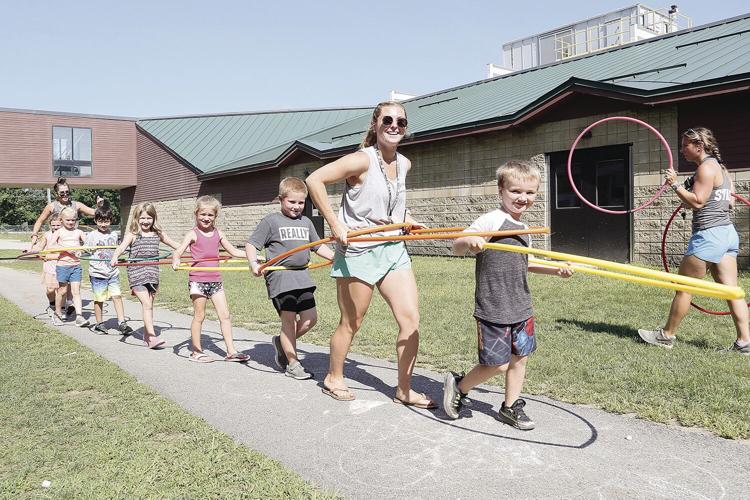 08-13-21 Last Day of Camp hula hoop train front